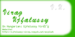 virag ujfalussy business card